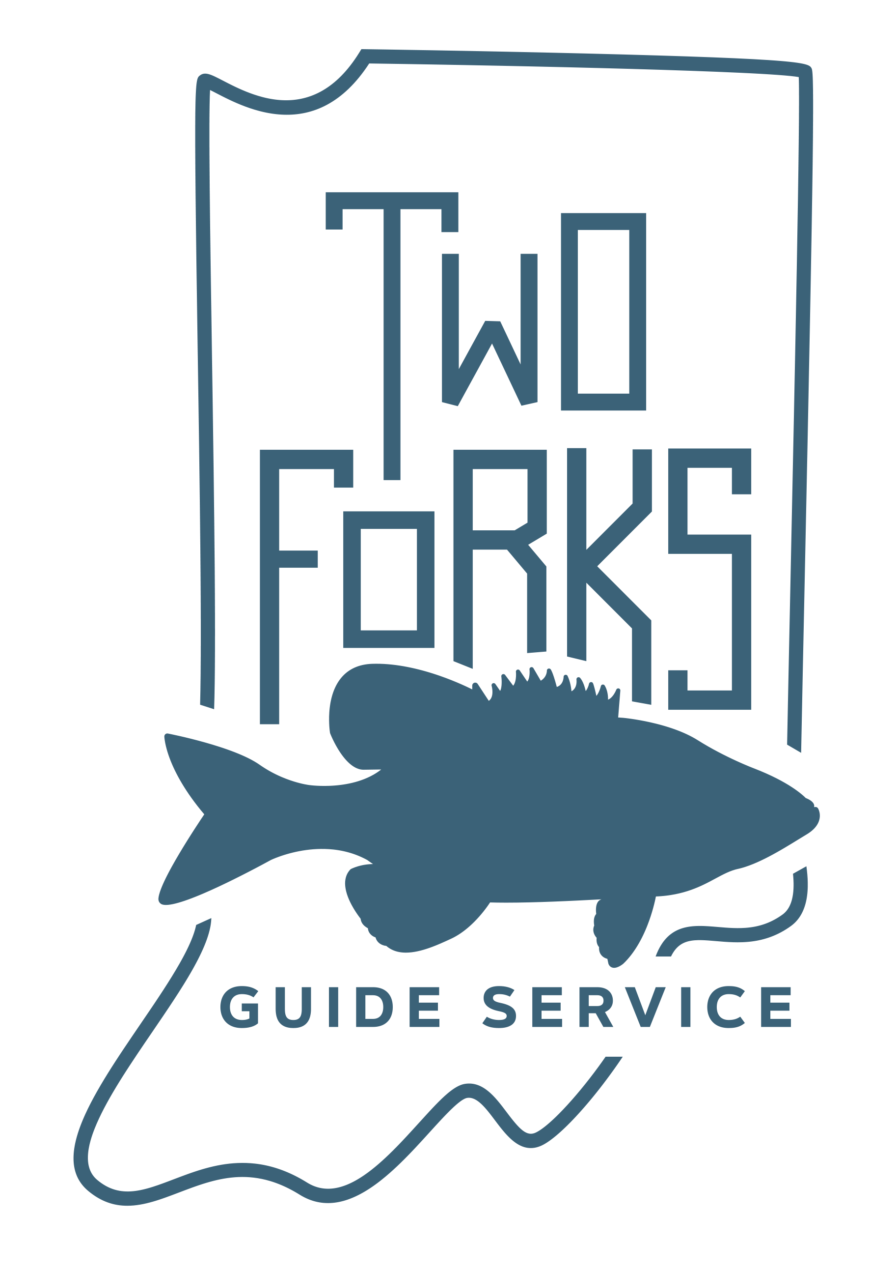 Two Forks Guide Service Logo